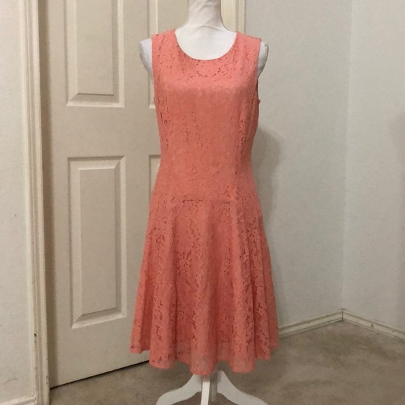 Tommy Hilfiger Women's Drop Waist Lace Sheath Dress - Picture 2 of 8